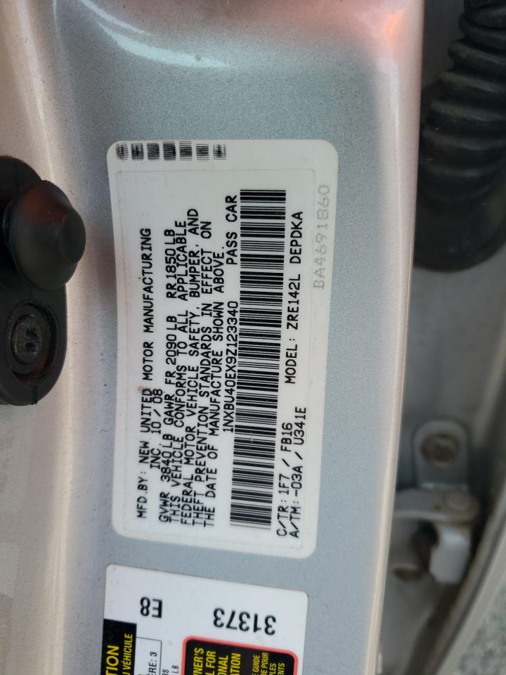 1NXBU40EX9Z123340 2009 Toyota Corolla Base