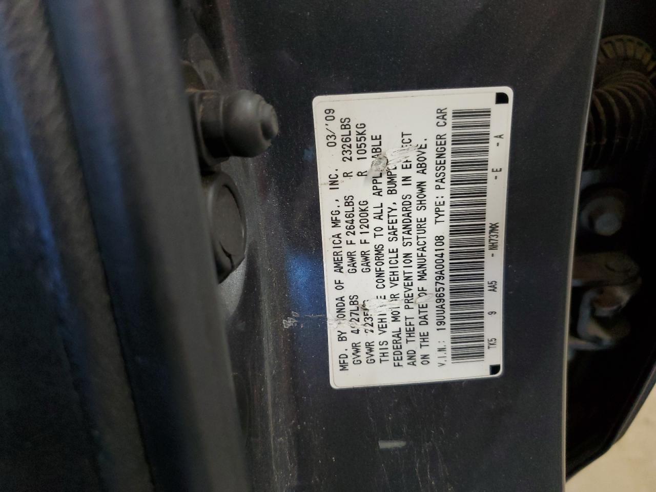 19UUA96579A004108 2009 Acura Tl