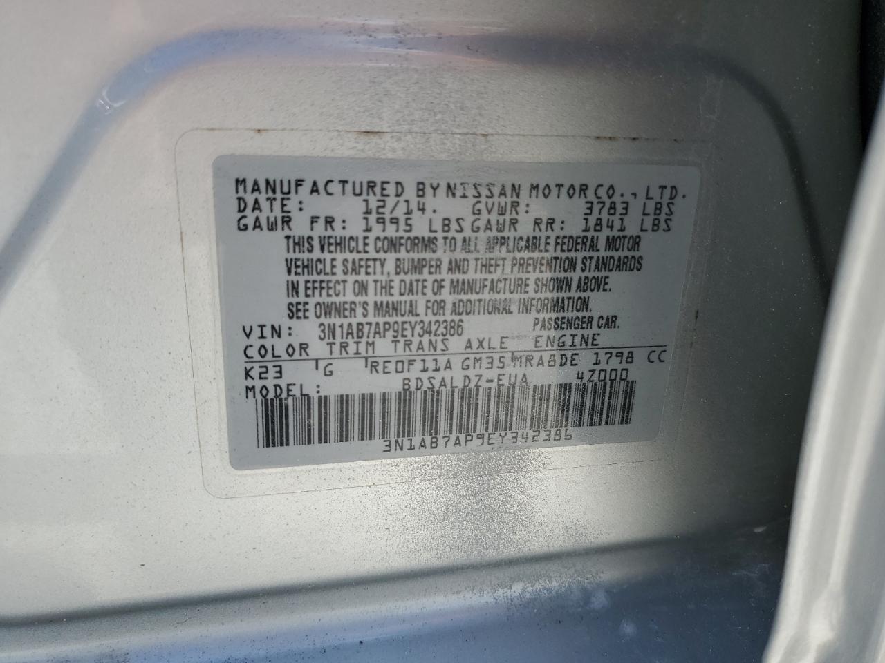2014 Nissan Sentra - Image 12