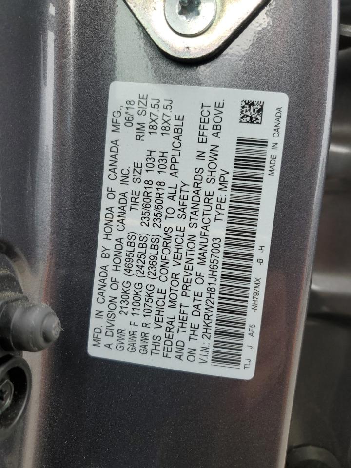 2HKRW2H81JH657003 2018 Honda Cr-V Exl