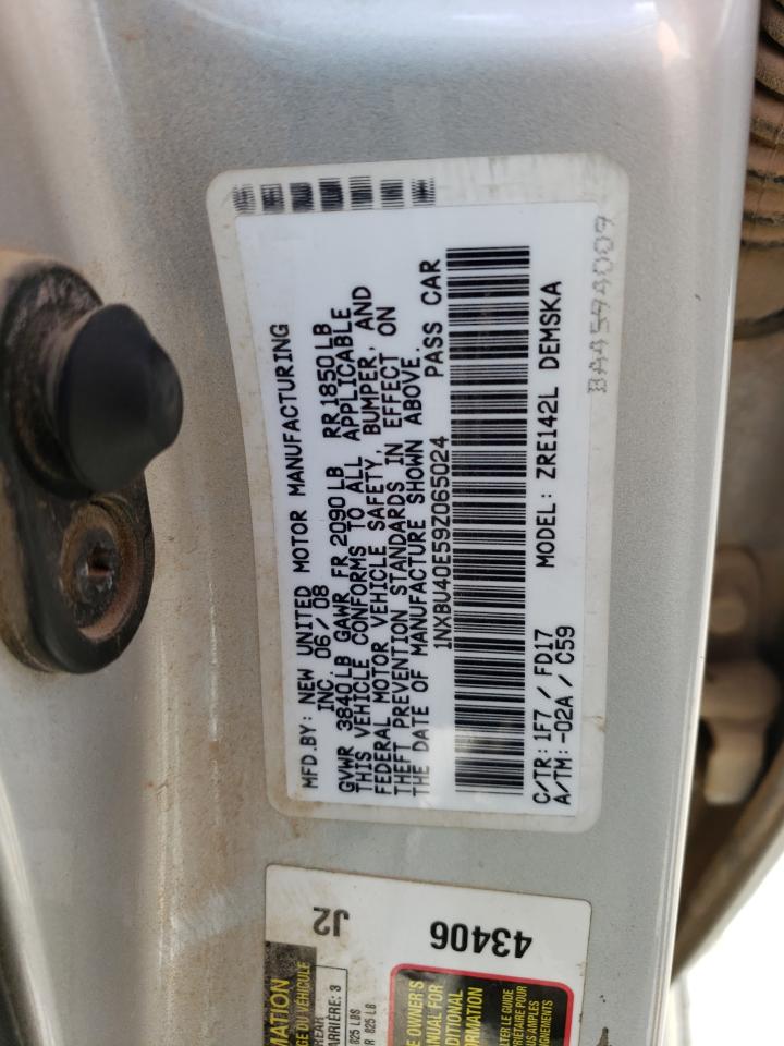 1NXBU40E59Z065024 2009 Toyota Corolla Base