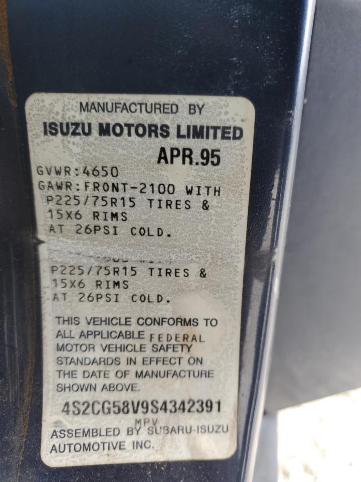 4S2CG58V9S4342391 1995 Isuzu Rodeo S