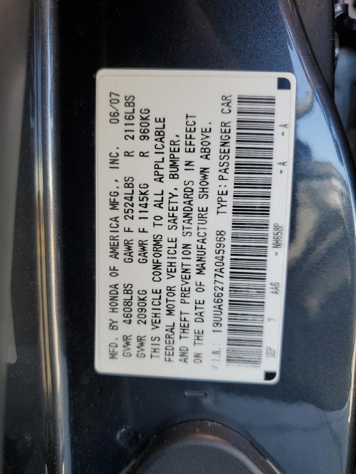 19UUA66277A045968 2007 Acura Tl