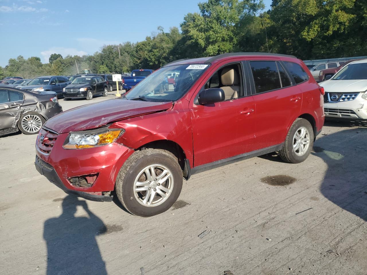 2011 Hyundai Santa Fe Gls VIN: 5XYZGDAB8BG025820 Lot: 70472344