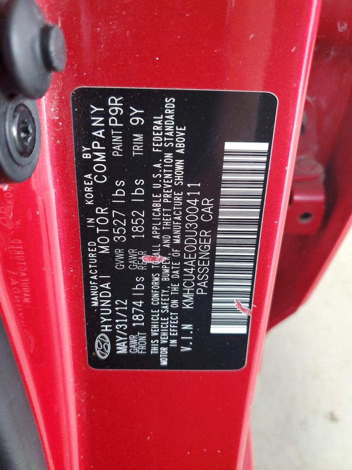 2013 Hyundai Accent Gls VIN: KMHCU4AE0DU300411 Lot: 72683174