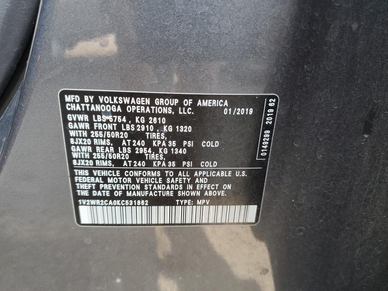 2019 Volkswagen Atlas - Image 13