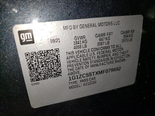 1G1ZC5STXMF079692 Chevrolet Malibu LS 12