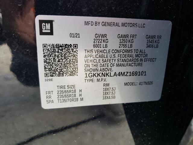 1GKKNKLA4MZ169101 GMC Acadia SLE 14