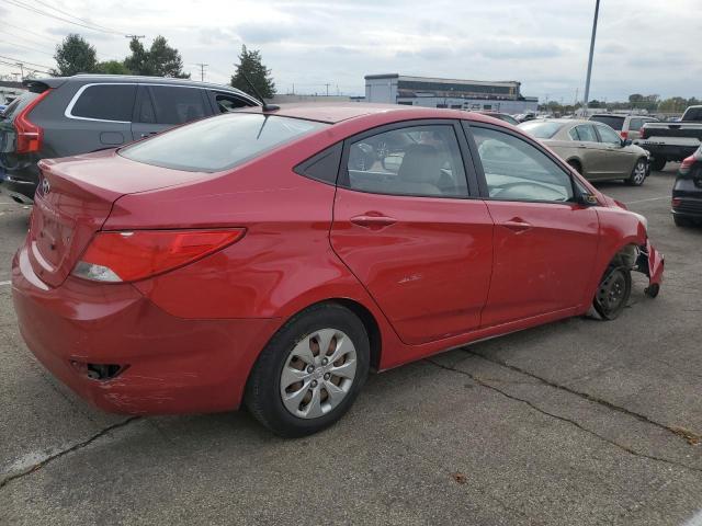  HYUNDAI ACCENT 2016 Czerwony