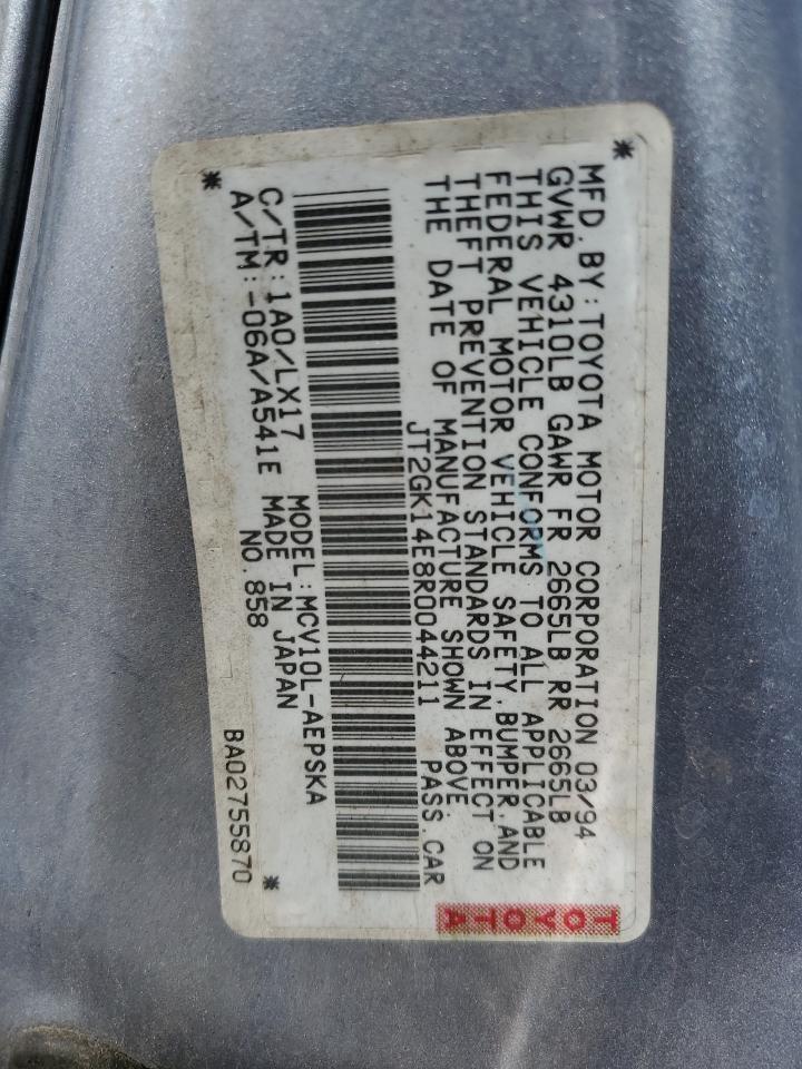 JT2GK14E8R0044211 1994 Toyota Camry Se