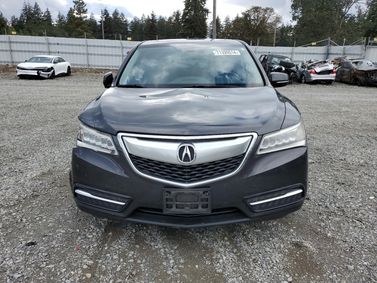 2015 Acura Mdx Technology VIN: 5FRYD4H49FB011593 Lot: 71399514