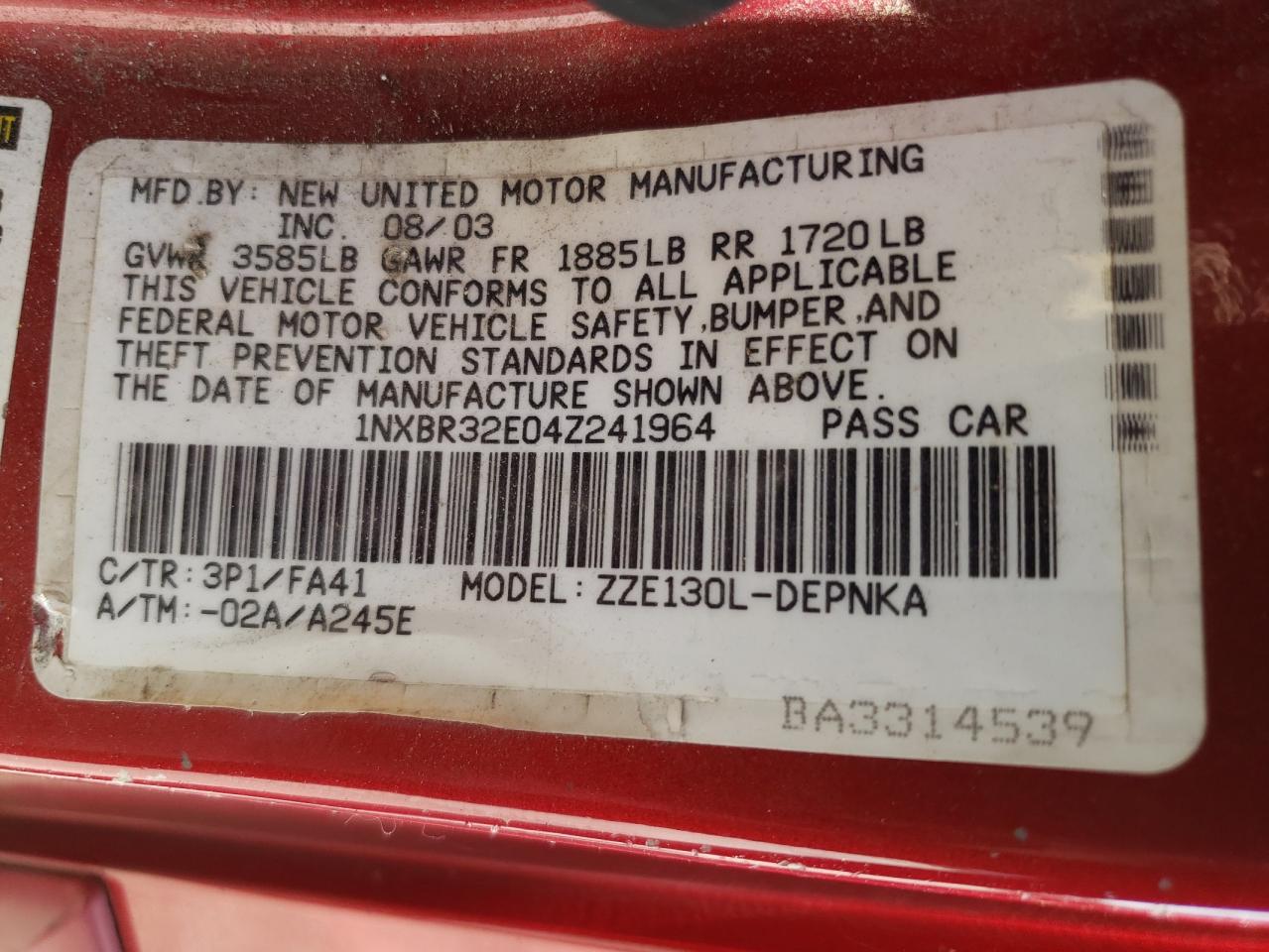 2004 Toyota Corolla - Image 12