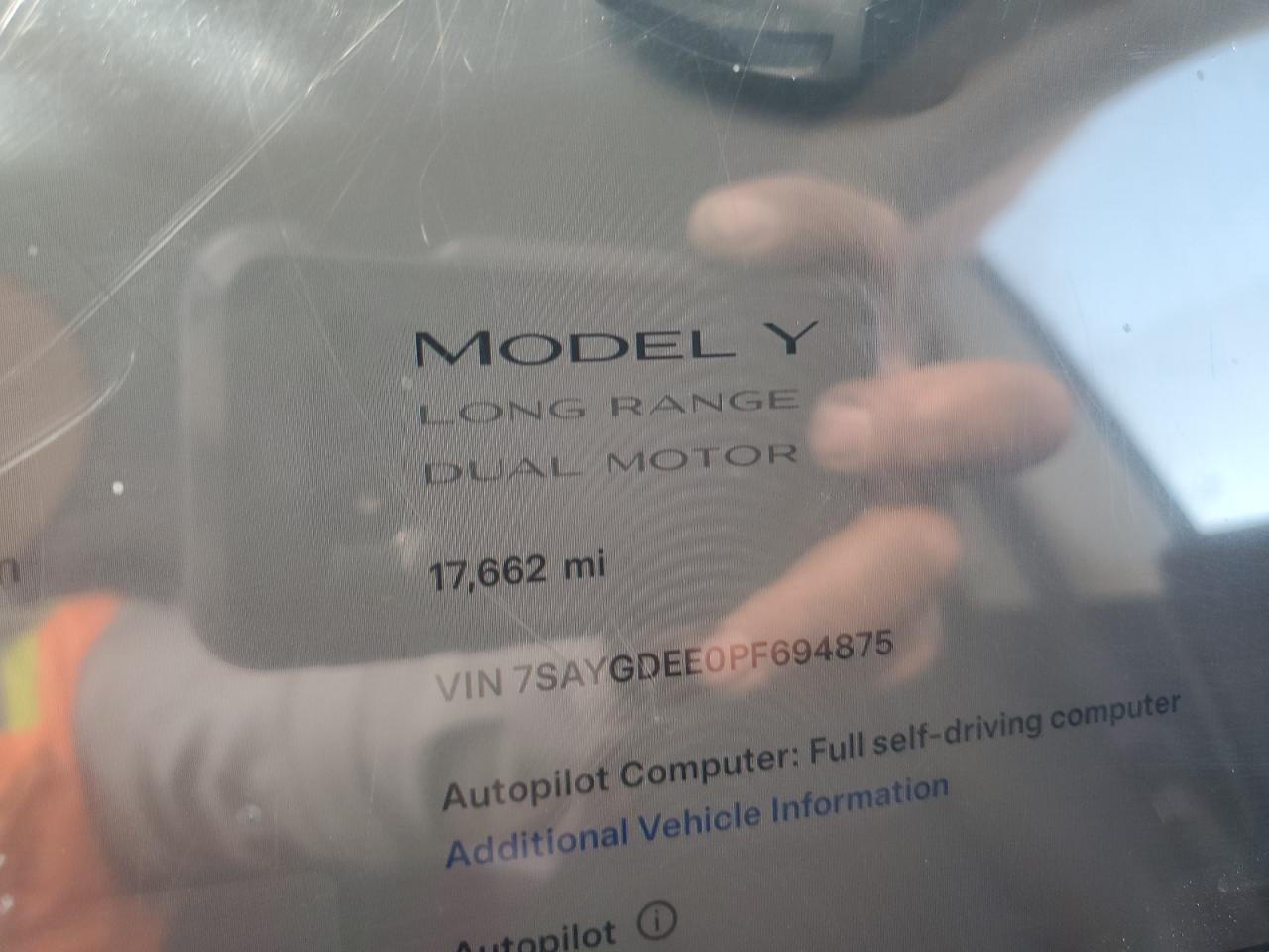 7SAYGDEE0PF694875 2023 Tesla Model Y