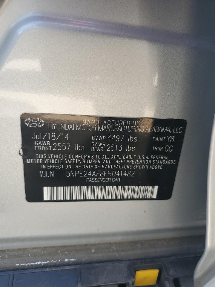 5NPE24AF8FH041482 2015 Hyundai Sonata Se