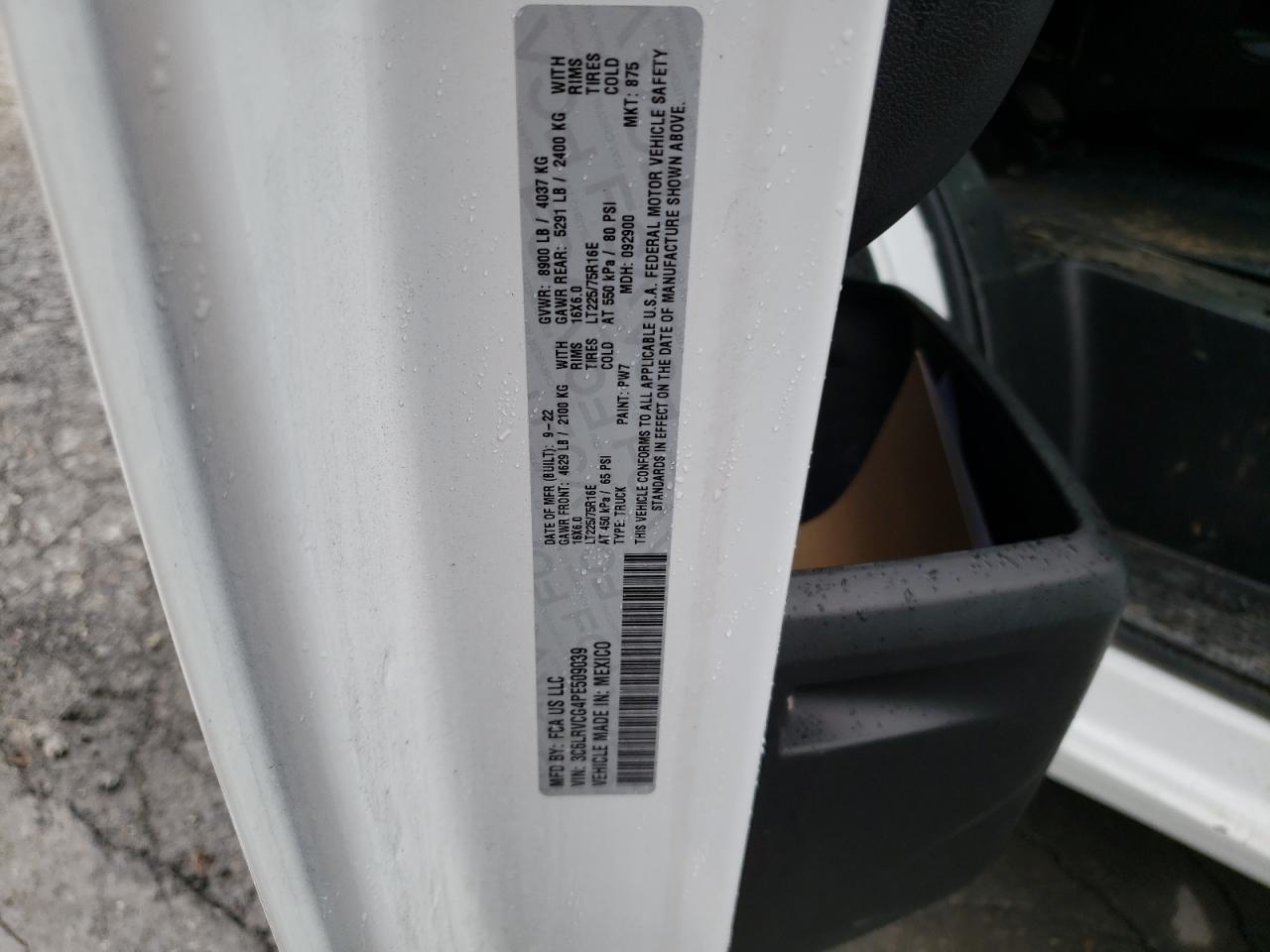 3C6LRVCG4PE509039 2023 Ram Promaster 2500 2500 High