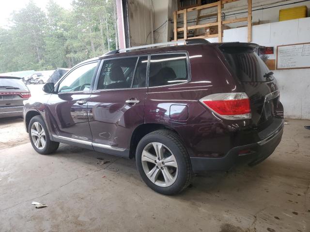  TOYOTA HIGHLANDER 2012 Бордовый