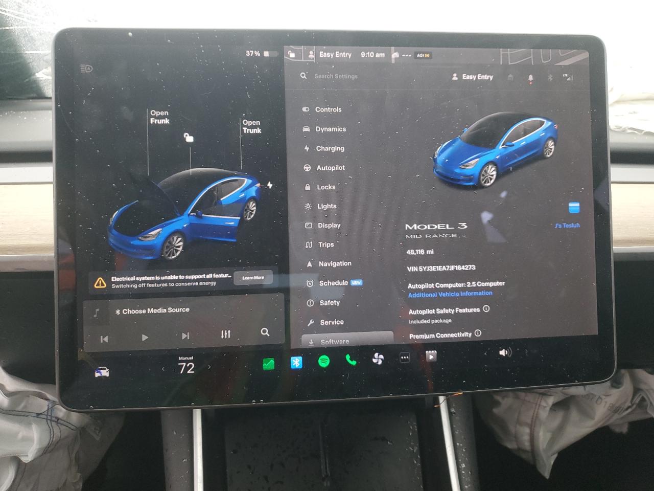 5YJ3E1EA7JF164273 2018 Tesla Model 3