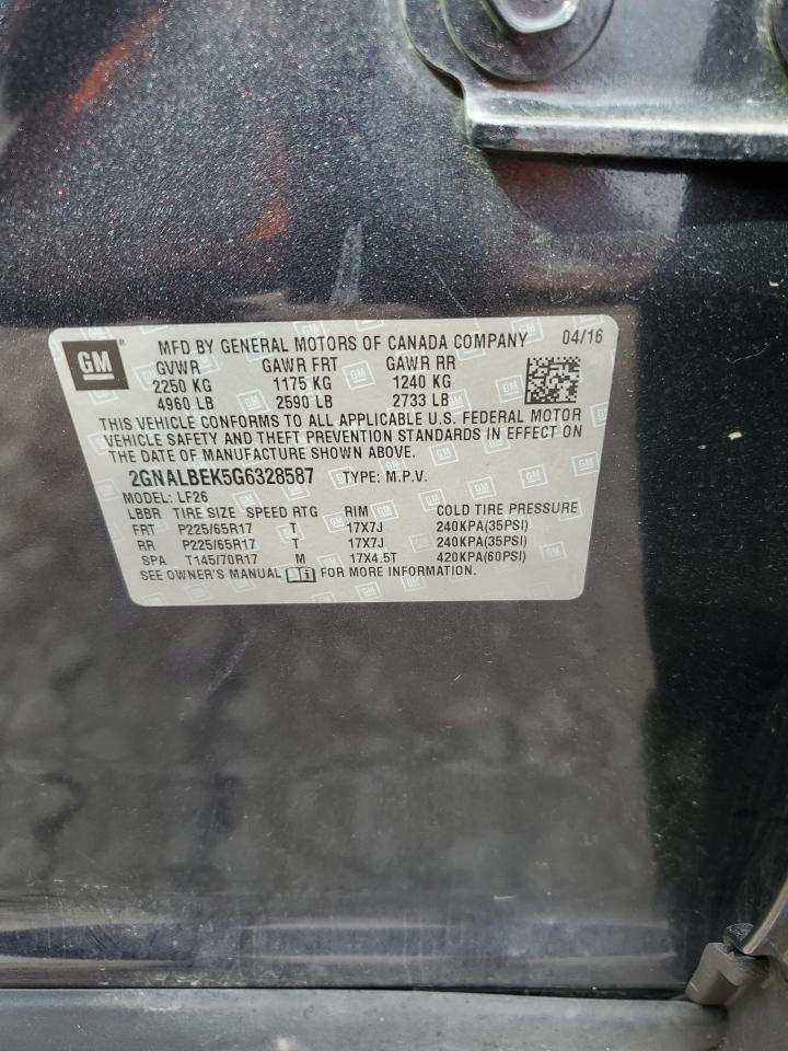 2GNALBEK5G6328587 2016 CHEVROLET EQUINOX - Image 15