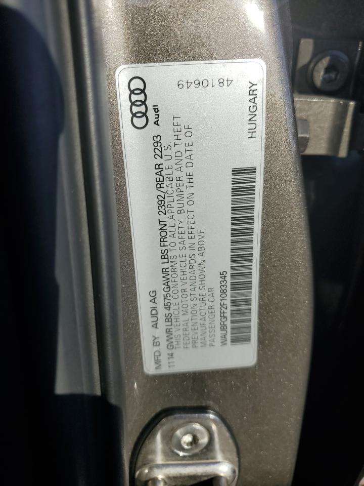 WAUBFGFF2F1083345 2015 AUDI A3 - Image 12