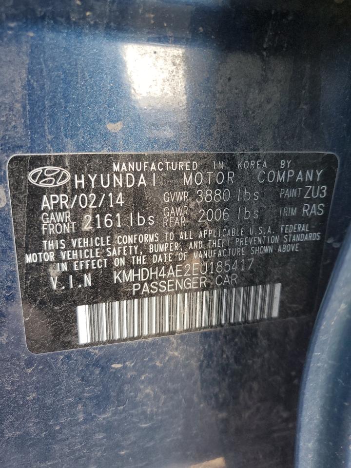 KMHDH4AE2EU185417 2014 Hyundai Elantra Se