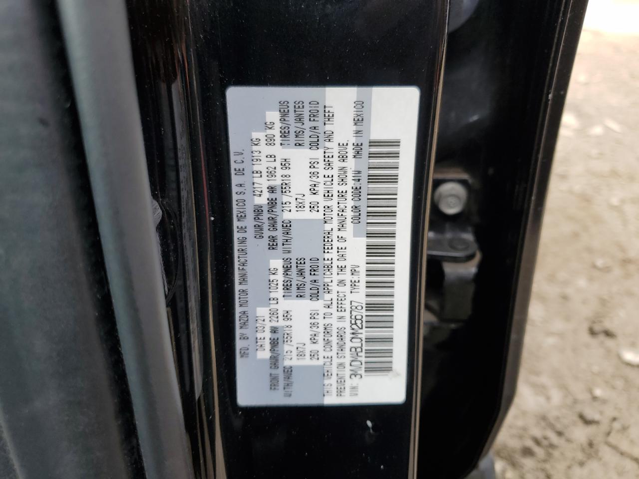 3MVDMABL0MM256787 2021 Mazda Cx-30 Select