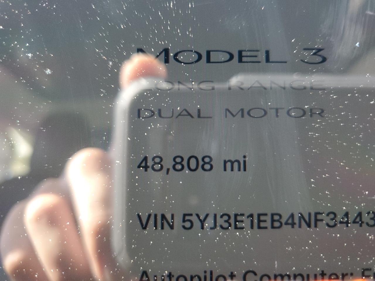 5YJ3E1EB4NF344390 2022 Tesla Model 3