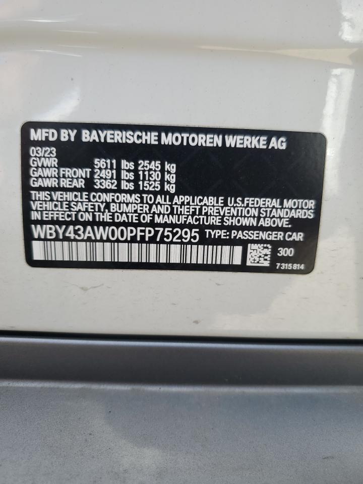 WBY43AW00PFP75295 2023 BMW I4 Edrive 35