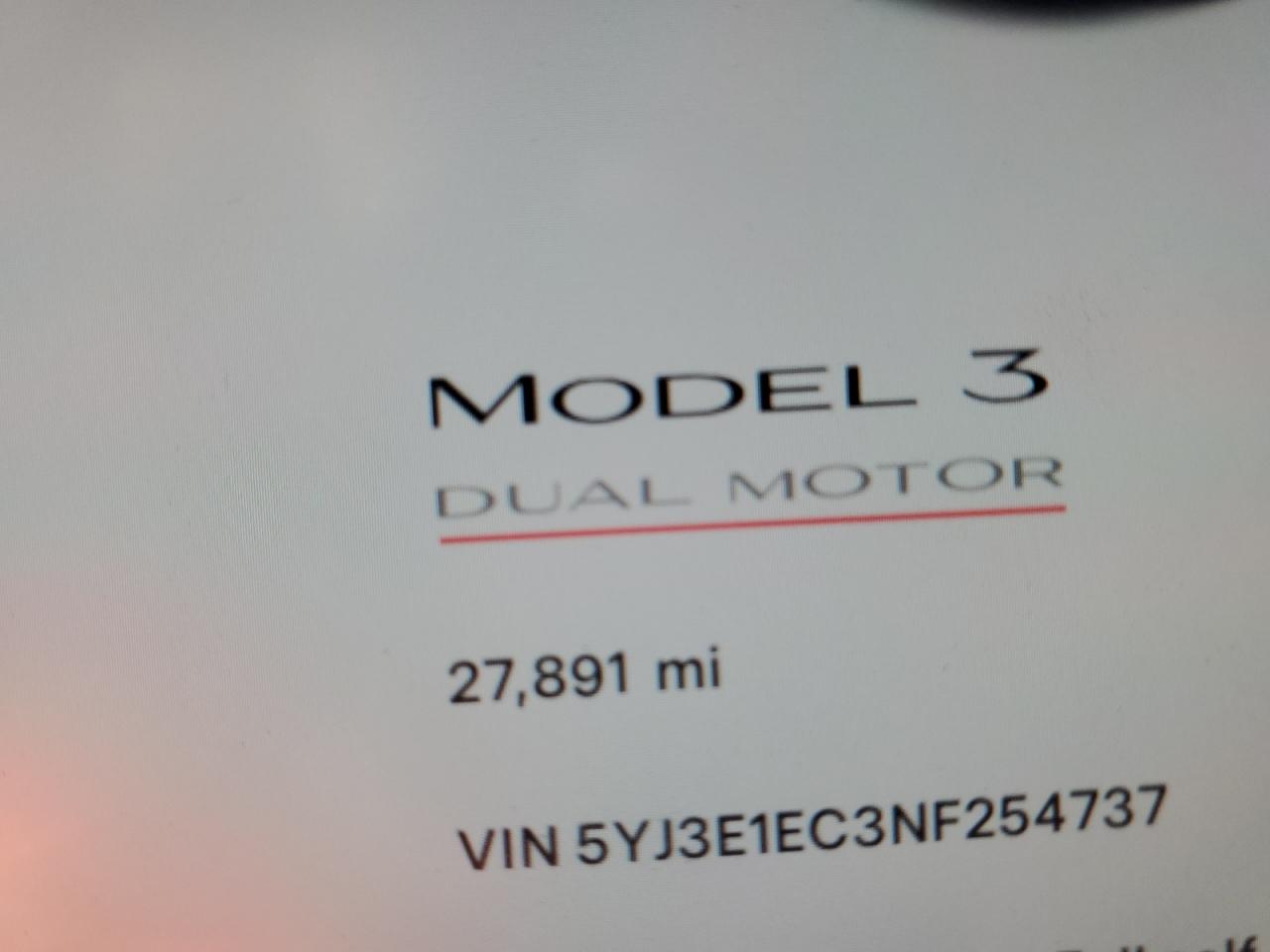 5YJ3E1EC3NF254737 2022 Tesla Model 3