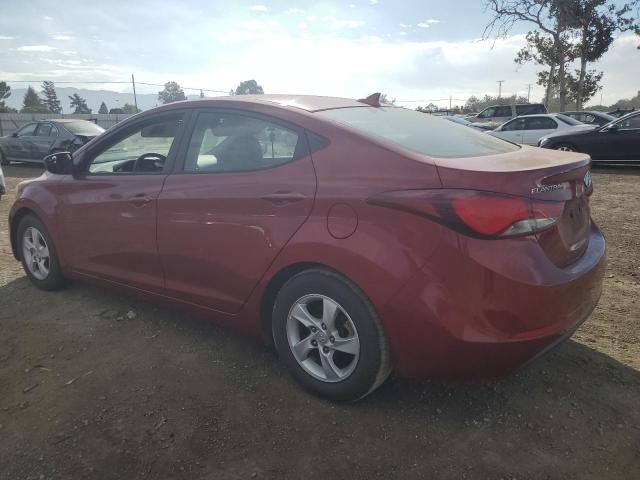  HYUNDAI ELANTRA 2015 Червоний