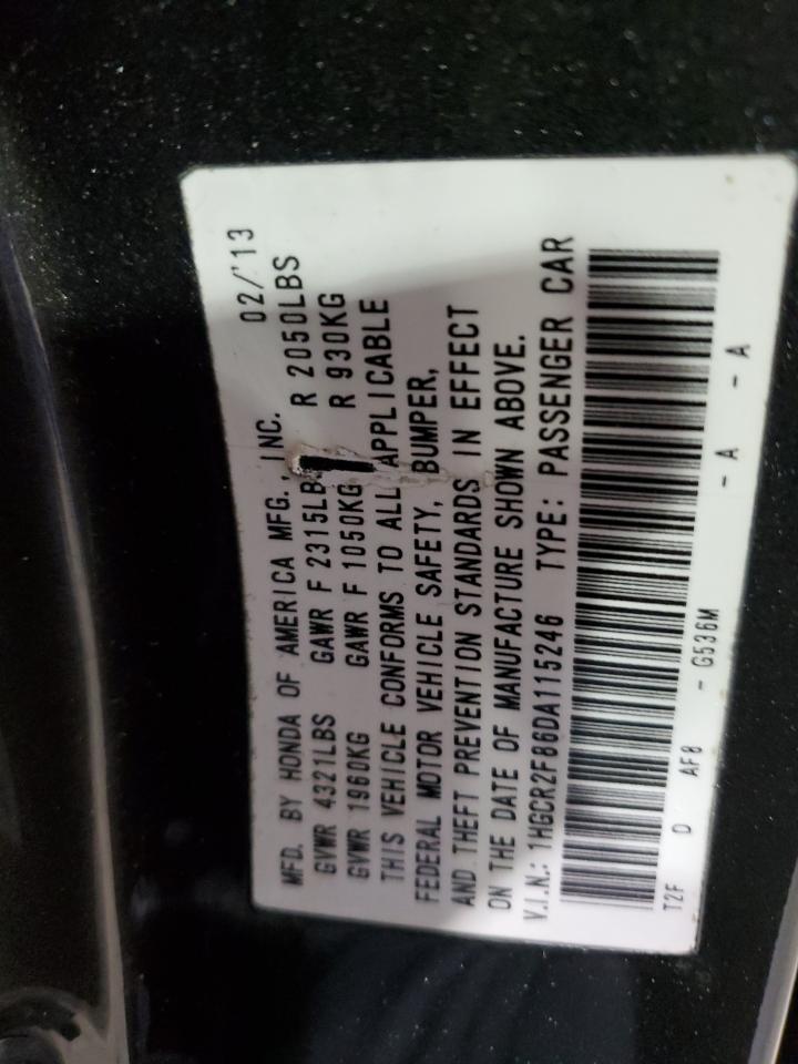 1HGCR2F86DA115246 2013 Honda Accord Exl