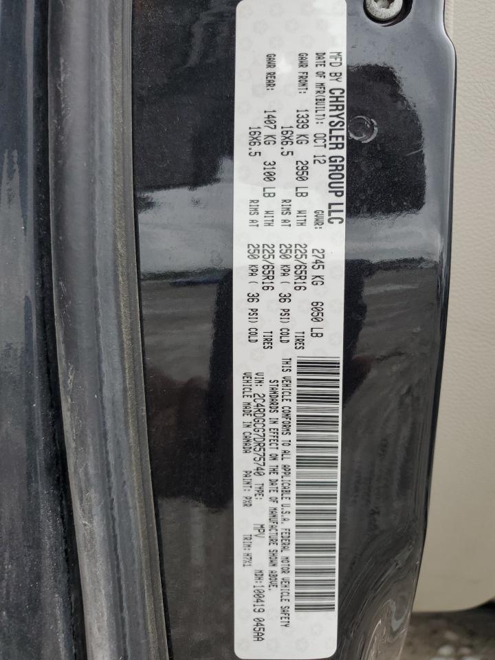 2C4RDGCG7DR575740 2013 Dodge Grand Caravan Sxt