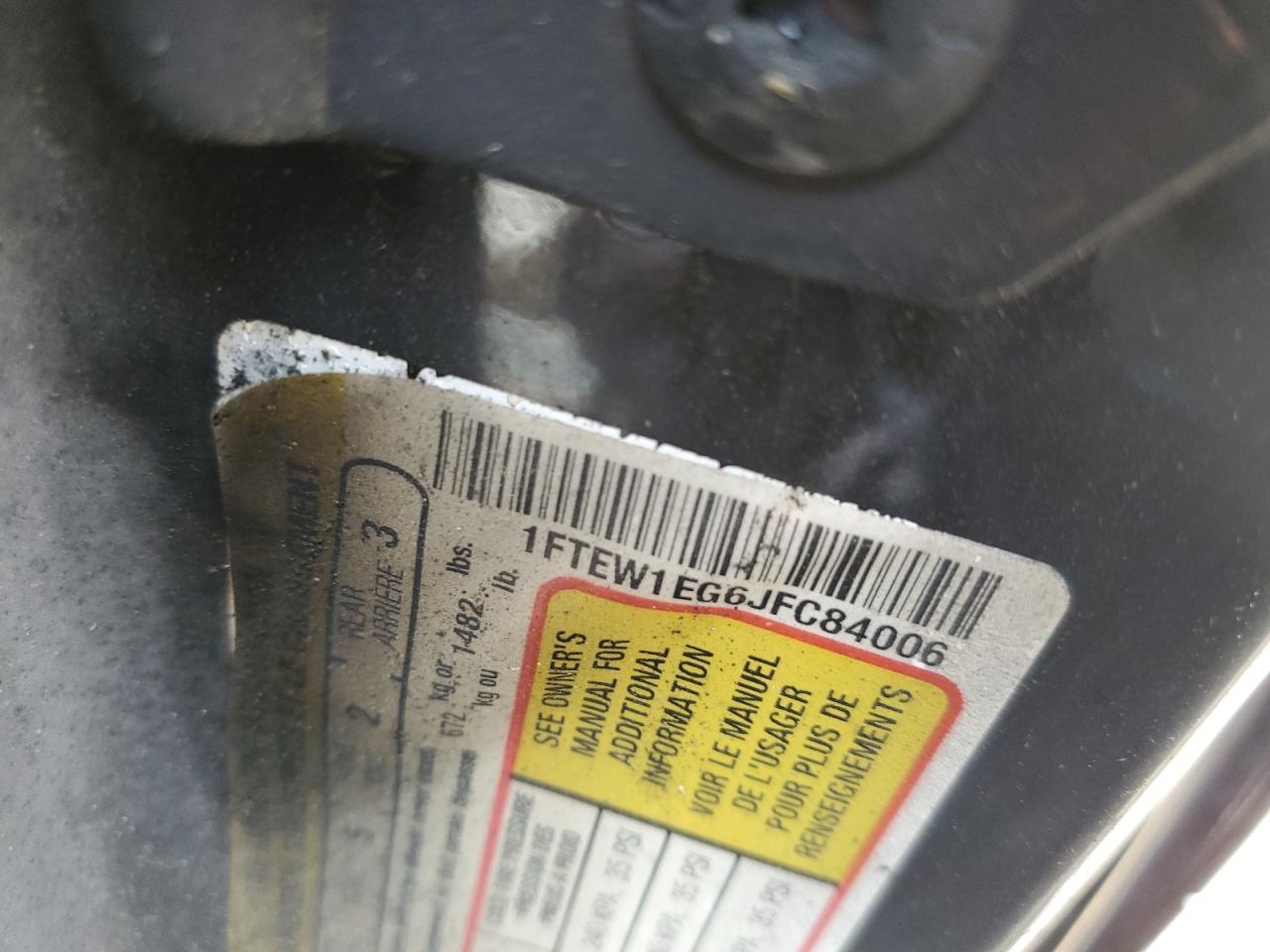 1FTEW1EG6JFC84006 FORD F-150 2018