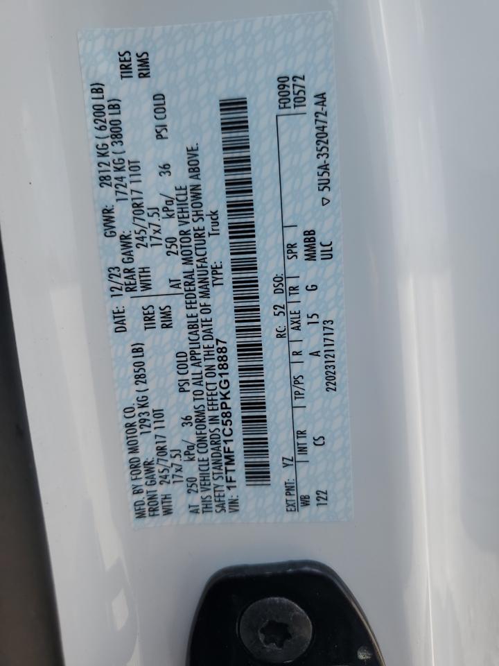 1FTMF1C58PKG18887 2023 Ford F150