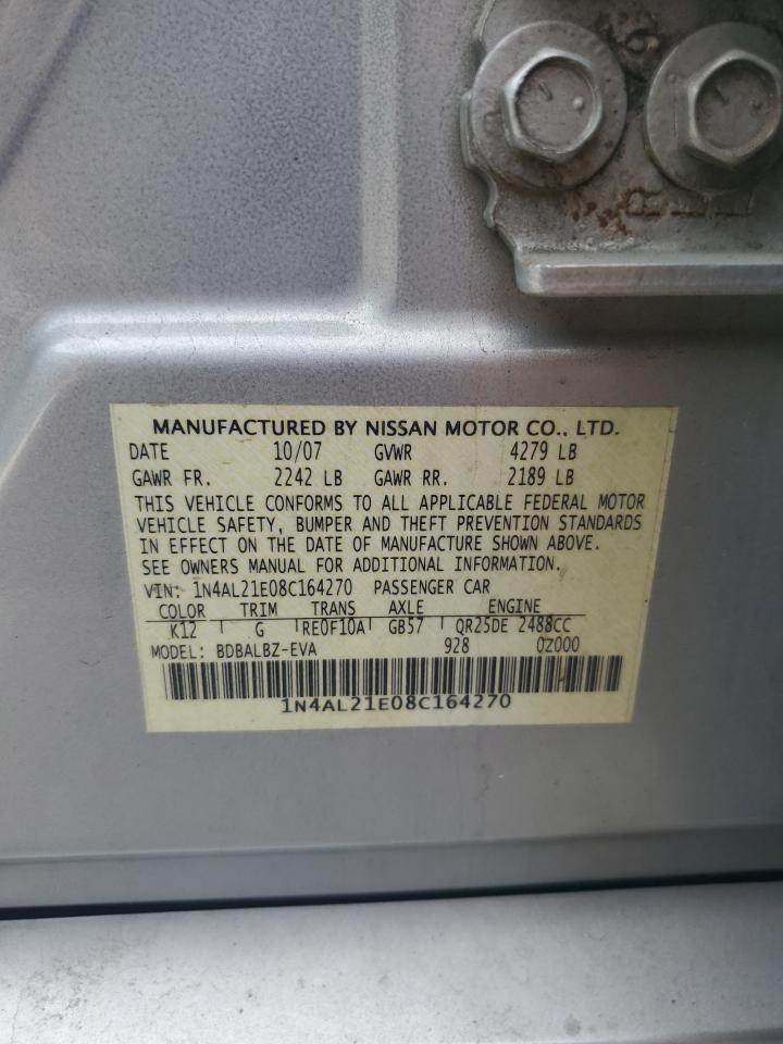 1N4AL21E08C164270 2008 Nissan Altima 2.5