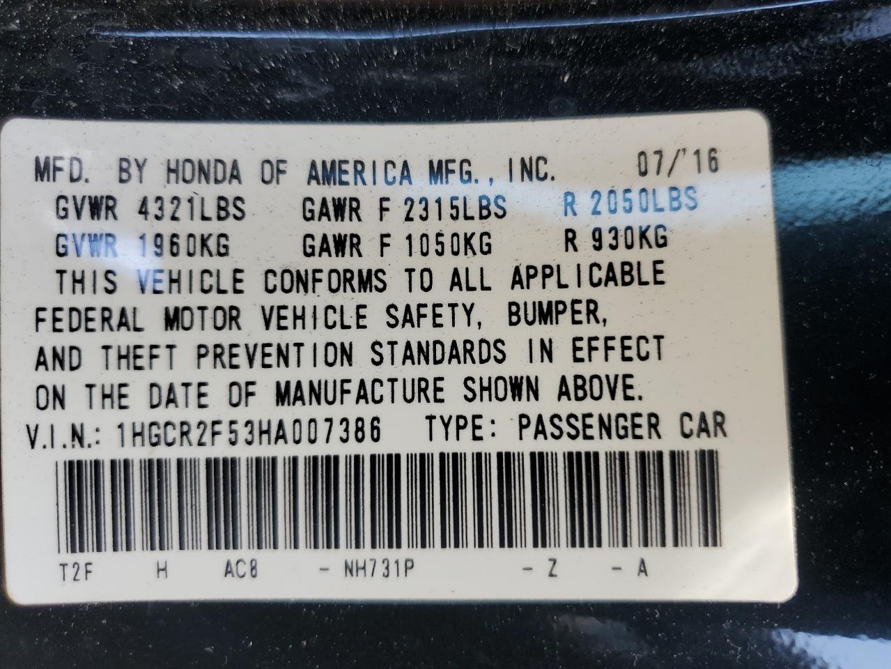 2017 Honda Accord - Image 13