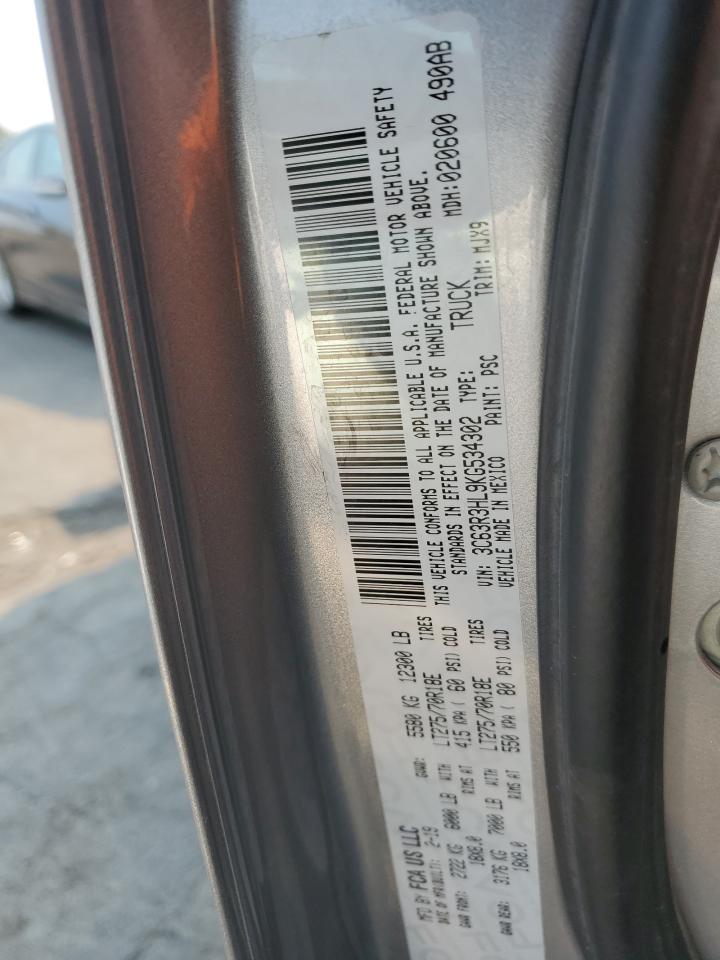 2019 Ram 3500 Big Horn VIN: 3C63R3HL9KG534302 Lot: 70717444