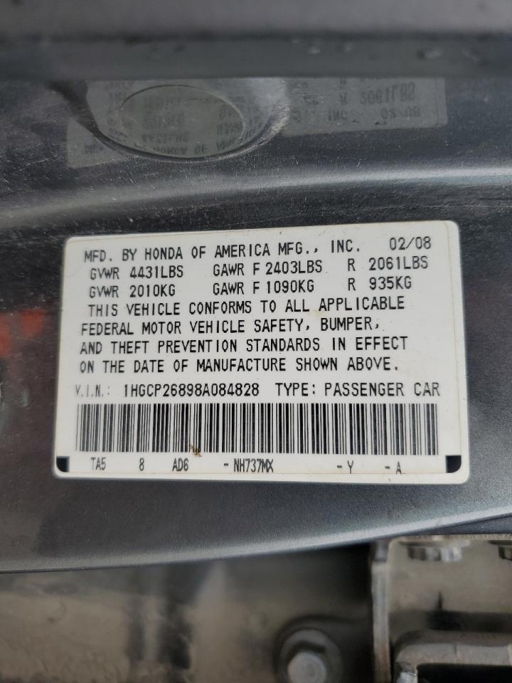 1HGCP26898A084828 2008 Honda Accord Exl