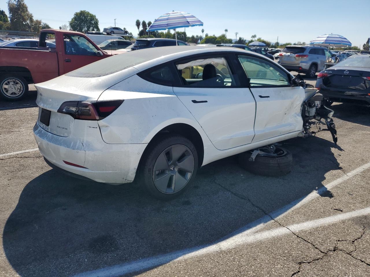 VIN 5YJ3E1EB8NF357630 2022 TESLA MODEL 3 no.3