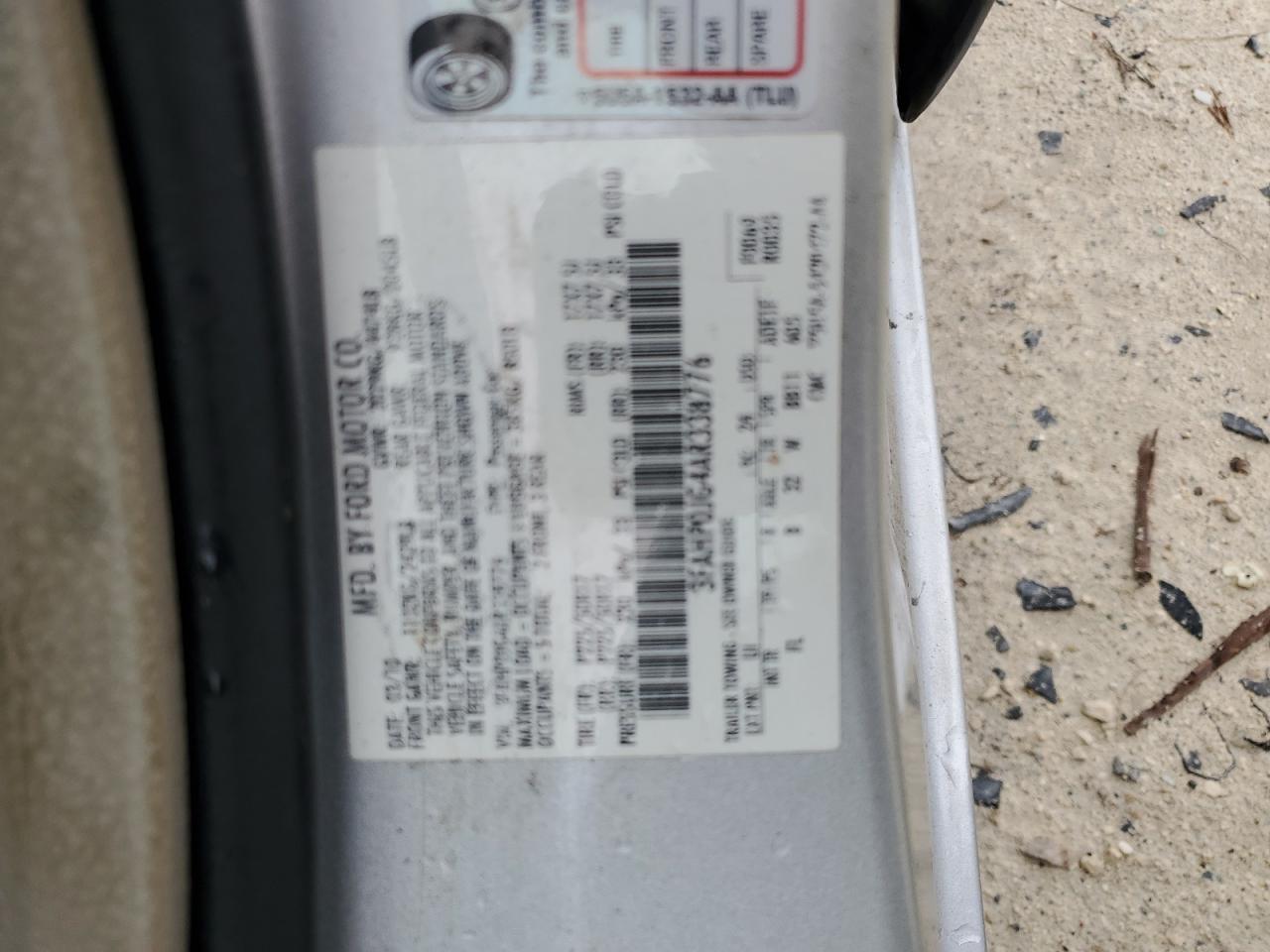 3FAHP0JG4AR338776 2010 Ford Fusion Sel