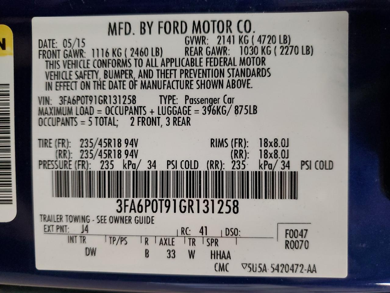 2016 Ford Fusion - Image 15