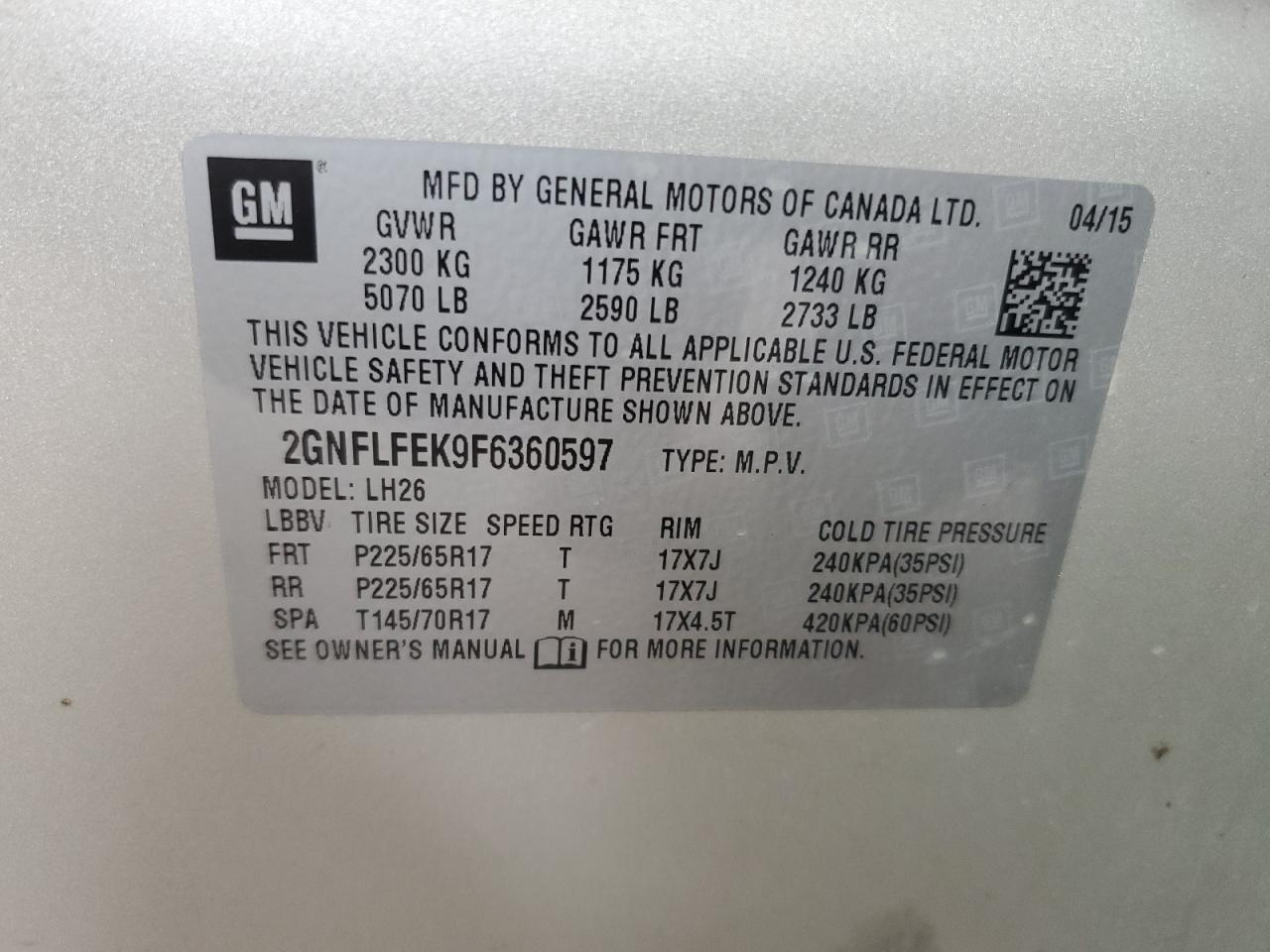 2015 Chevrolet Equinox - Image 13