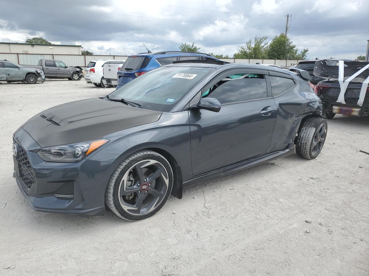 2019 Hyundai Veloster Turbo VIN: KMHTH6AB7KU020617 Lot: 71170864