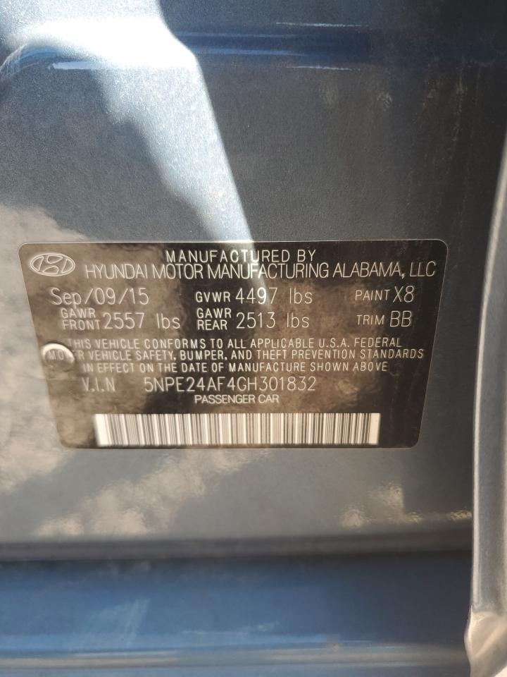 5NPE24AF4GH301832 2016 Hyundai Sonata Se