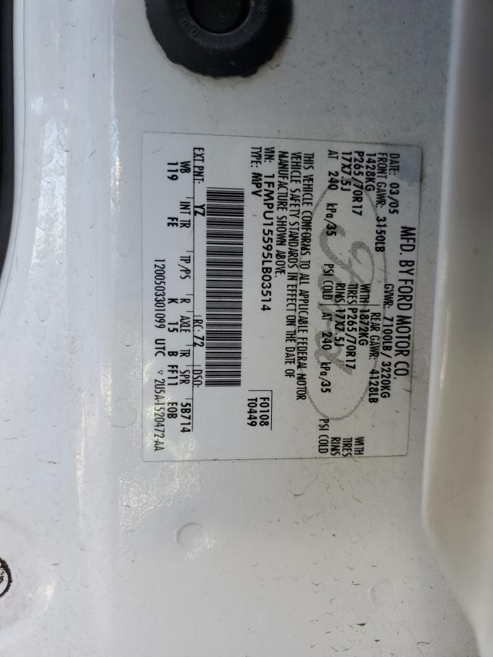 1FMPU15595LB03514 2005 Ford Expedition Xlt