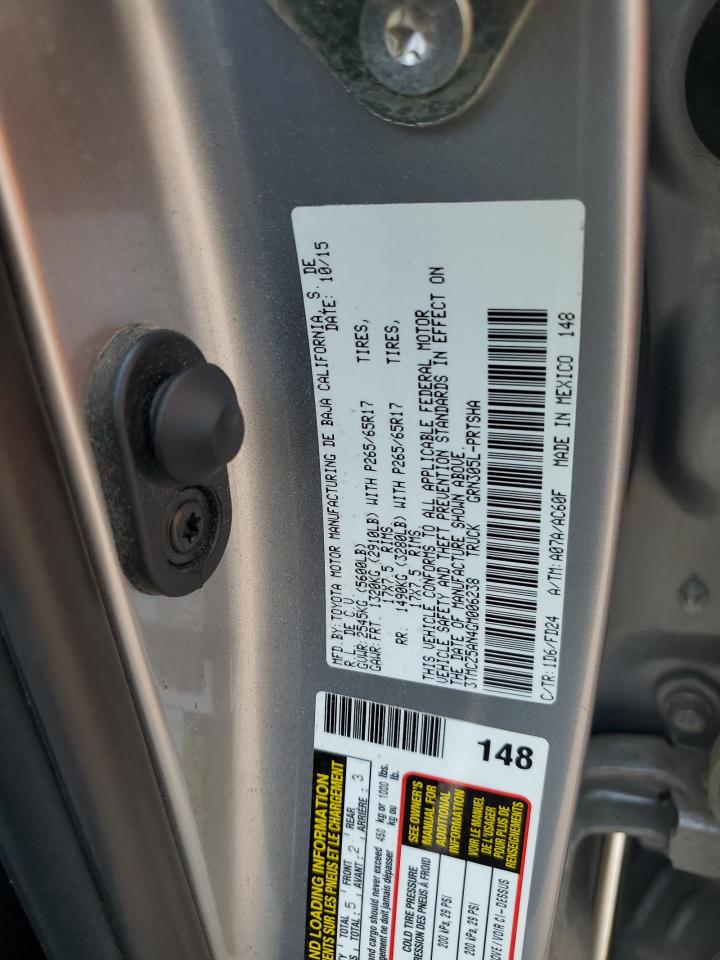 VIN 3TMCZ5AN4GM006238 2016 TOYOTA TACOMA no.12