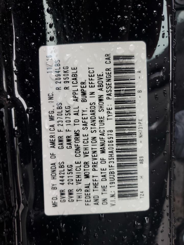 19UUB1F35HA006578 2017 Acura Tlx