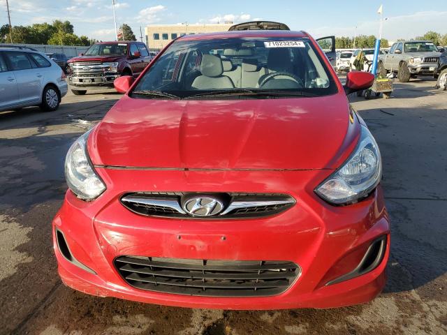  HYUNDAI ACCENT 2013 Czerwony