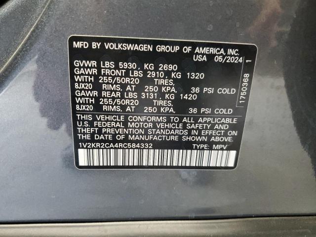 1V2KR2CA4RC584332 Volkswagen Atlas SE 14