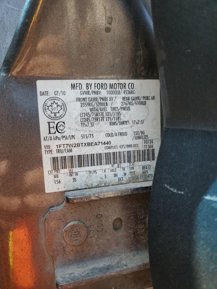 1FT7W2BTXBEA71440 2011 Ford F250 Super Duty