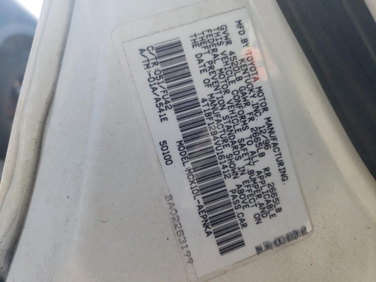 4T1BF12B4VU161412 1997 Toyota Avalon Xl